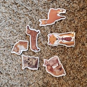 Cat & Dog stickers with a Llama thrown in
